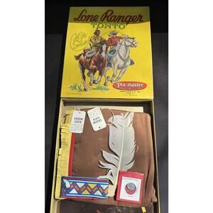 Rare Mint 1950’s The Lone Ranger TONTO Outfit PLA-master Plays suit Pristine!
